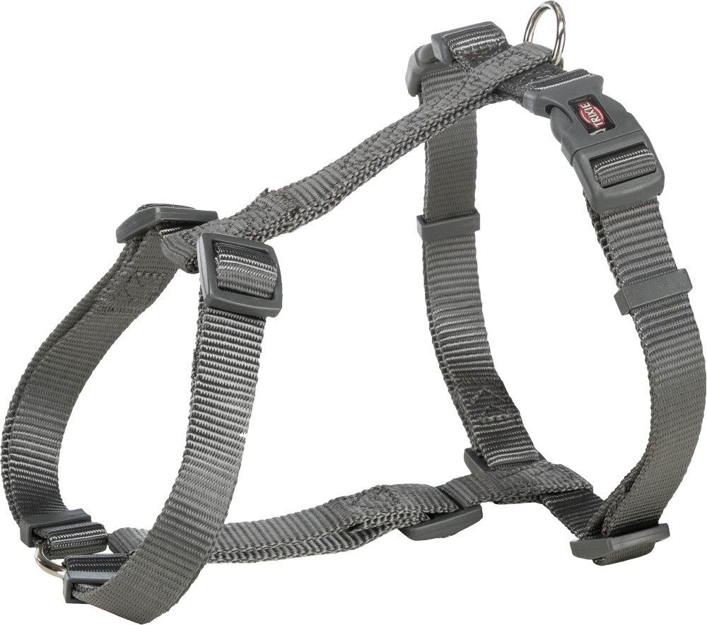 Шлея "TRIXIE" для собак "Premium H-harness", (M-L), 52-75 см/20мм, нейлон, графит  #1