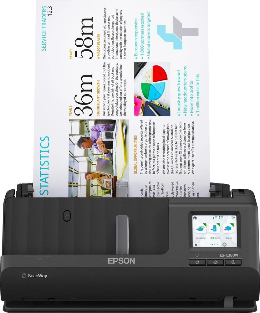 Сканер Epson ES-C380W (B11B269401) #1