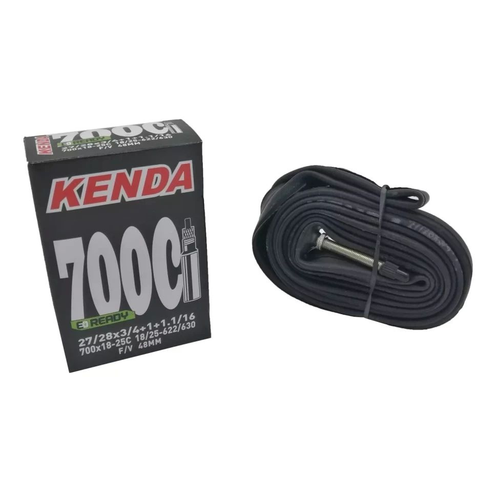 Велокамера Kenda 28" 700x18-25C f/v-48 мм ниппель Presta, шоссейная, клинчерная, E-Ready  #1