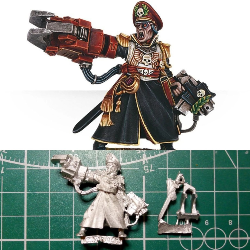 Commissar Yarrick Imperial Guard Warhammer миниатюра металл #1