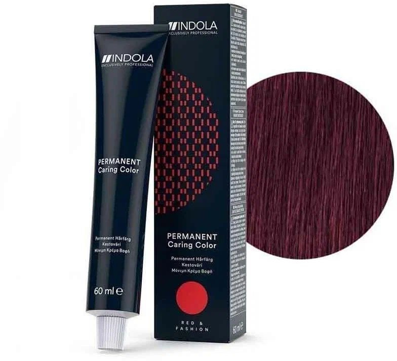 Indola Red and Fashion 7.76 Средний русый фиолетовый красный Стойкая крем-краска для волос 60 мл  #1