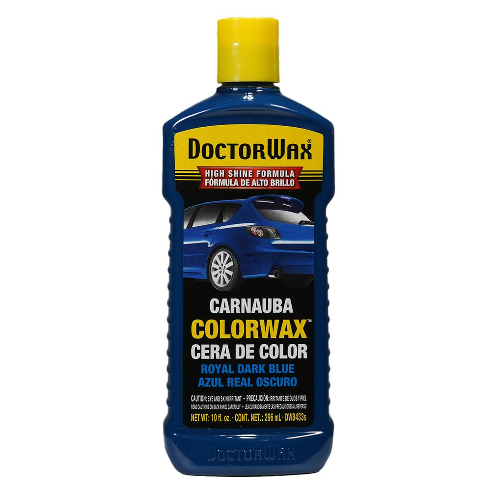 Темно-синий полироль для кузова DoctorWax DW8433S, 296 мл., полировка кузова, воск карнауба  #1