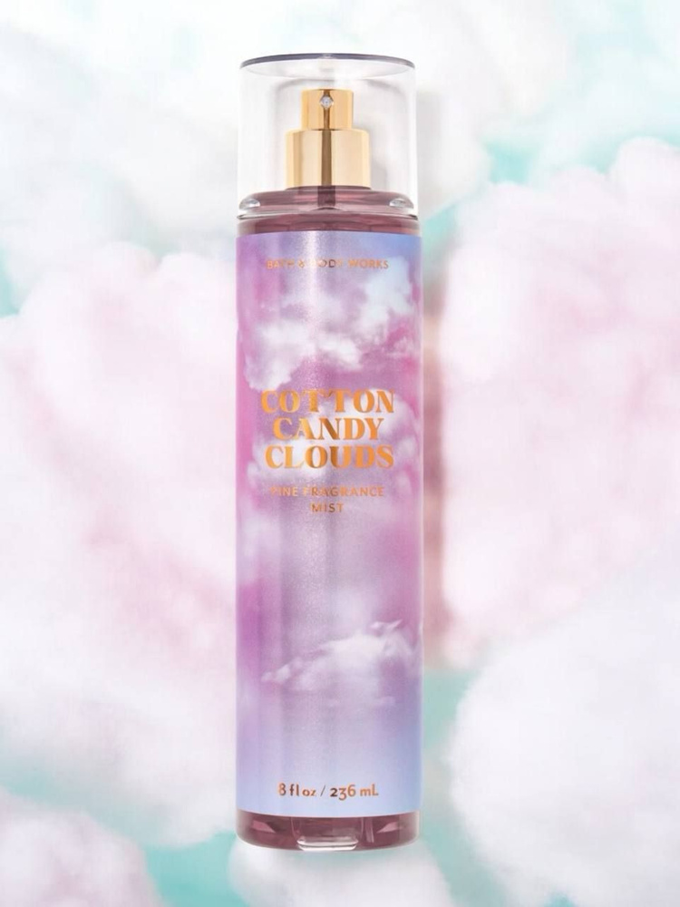 Парфюмированный спрей для тела 236мл Bath & Body Works Cotton Candy Cloud Mist  #1