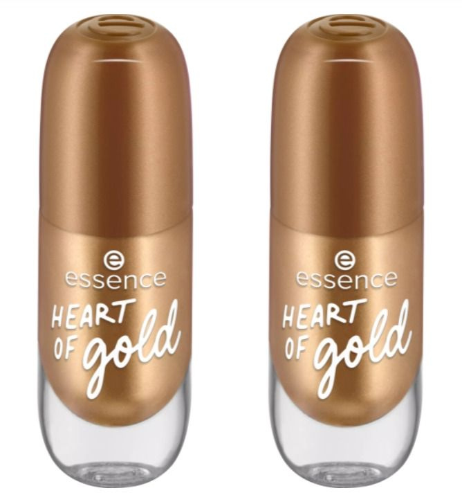 Essence Лак для ногтей Gel Nail Colour, тон 62 Heart Of Gold, 8 мл, 2 шт #1