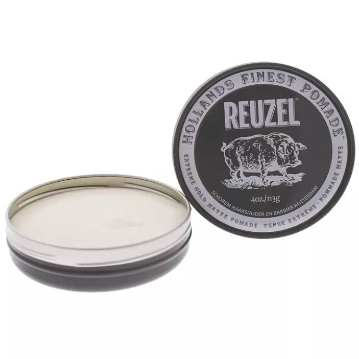 Reuzel Extreme Hold Matte Pomade Pig Помада экстрасильной фиксации для укладки мужских волос 113г  #1