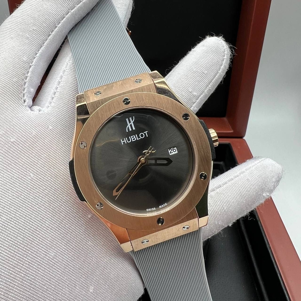 наручные часы HUBLOT /Кварцевый хронограф с функцией Flyback /Стекло минеральное  #1