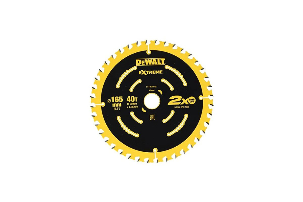 Диск пильный 165 х 20 мм, 40 зубьев, DeWalt EXTREME, DT10640 #1