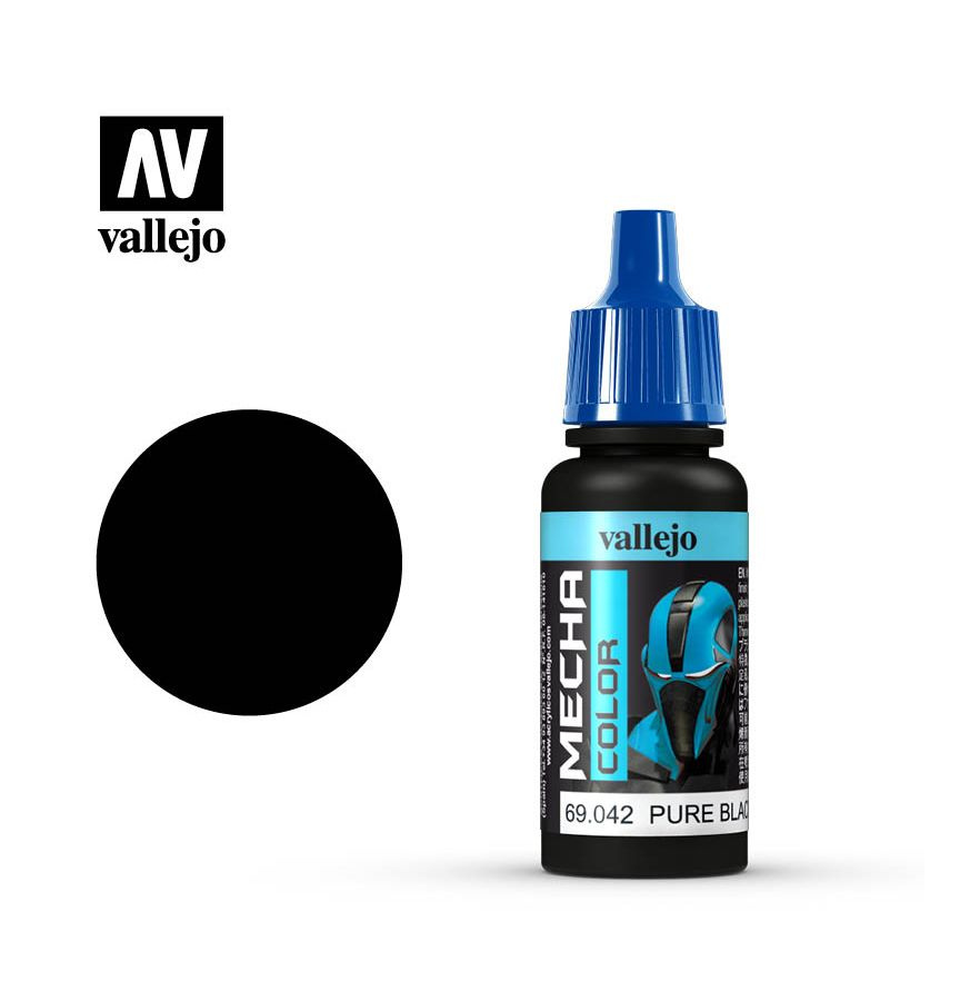 Краска Vallejo "Mecha Color" / 69.042 Pure Black 17мл #1