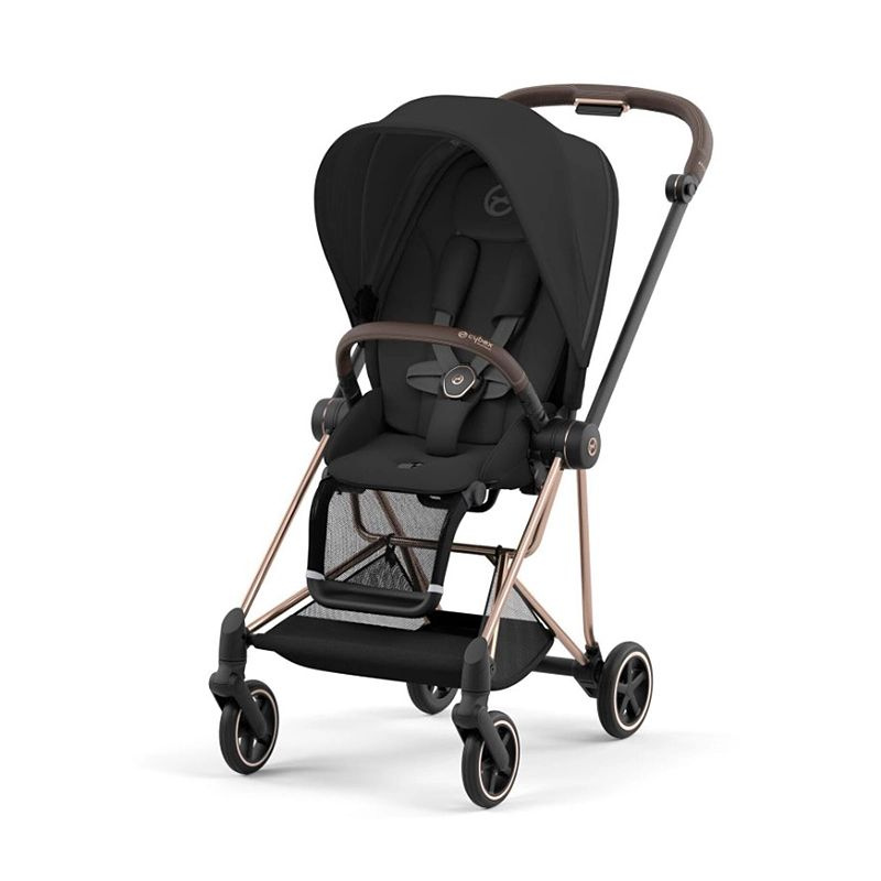 Cybex Mios III Прогулочная коляска, шасси Rose Gold, текстиль Sepia Black  #1