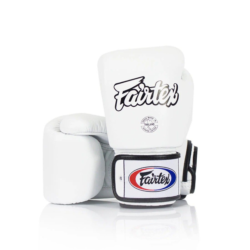 Боксерские перчатки Fairtex белые 8 унций BGV1 #1