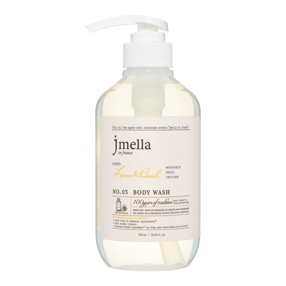 jmella In France Гель для душа Lime&Basil Body Wash, Лайм и базилик, 500 мл #1