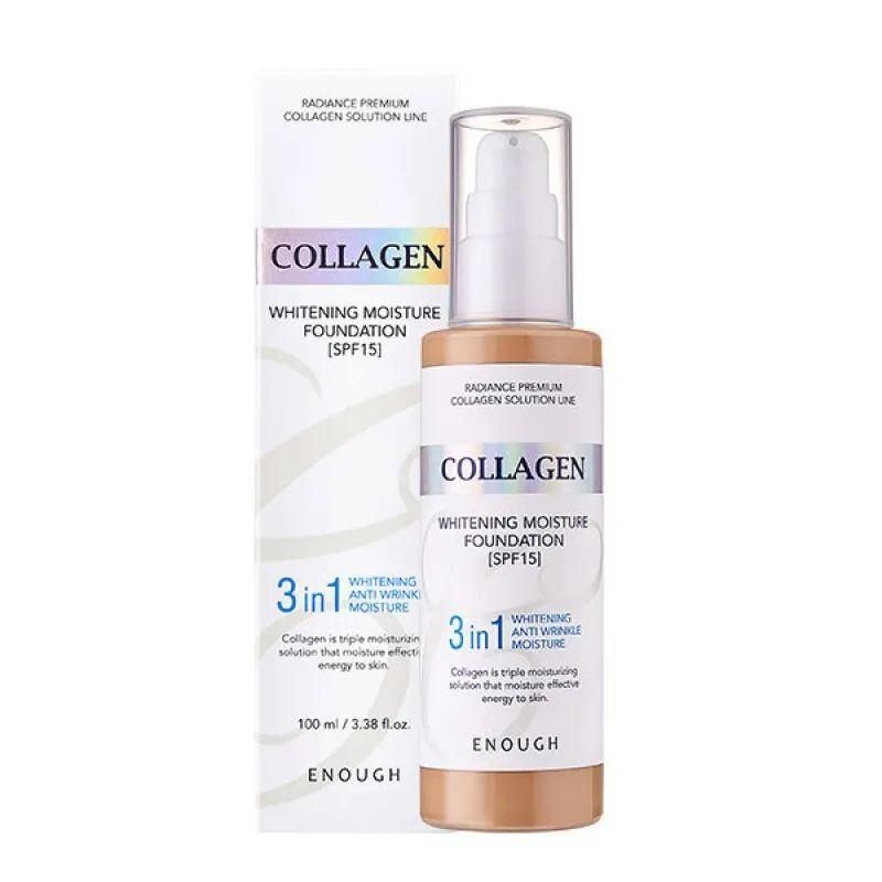 ENOUGH Collagen 3in1 Whitening Moisture Foundation SPF15 13 Увлажняющий тональный крем с коллагеном  #1