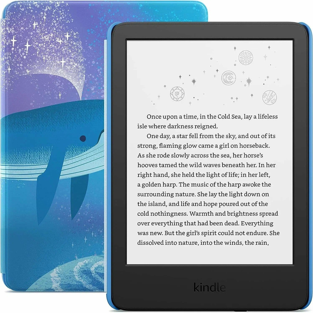 Электронная книга Amazon Kindle 11 Kids 2022 16 Гб Space Whale #1