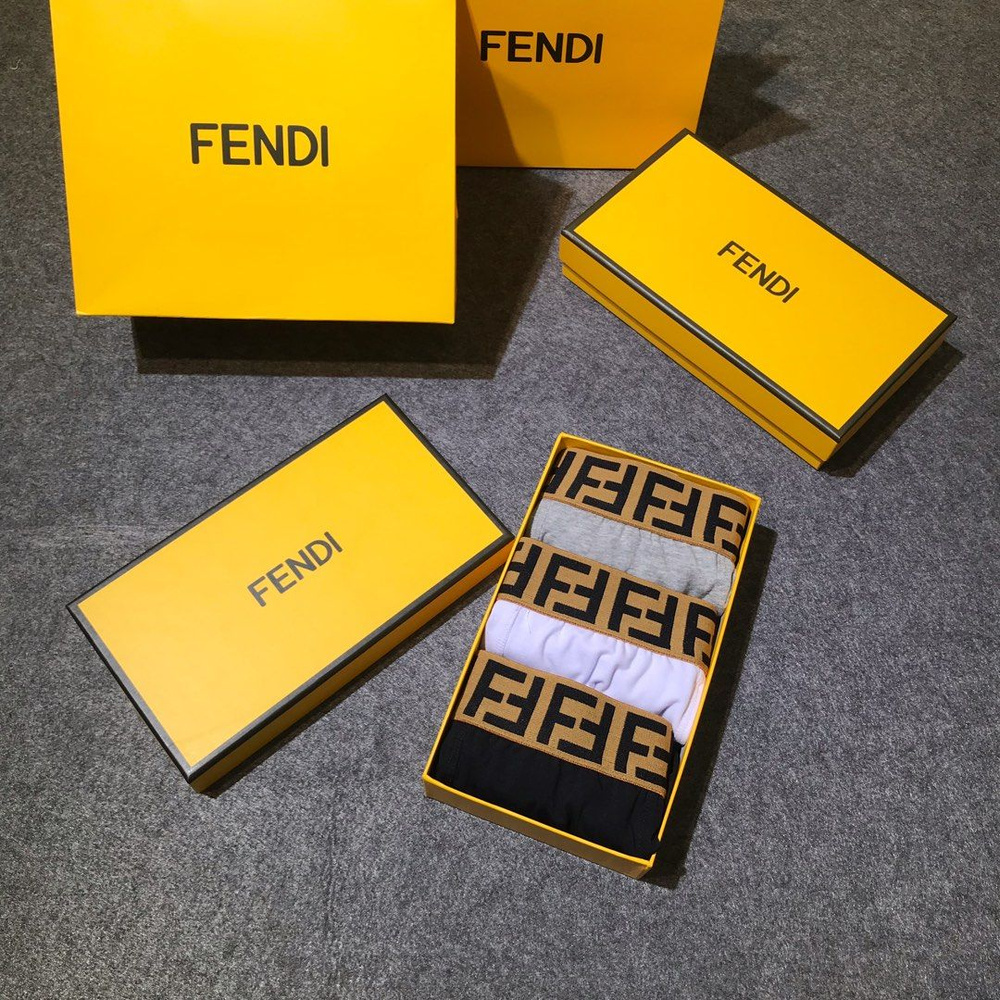 Трусы брифы Fendi, 3 шт #1