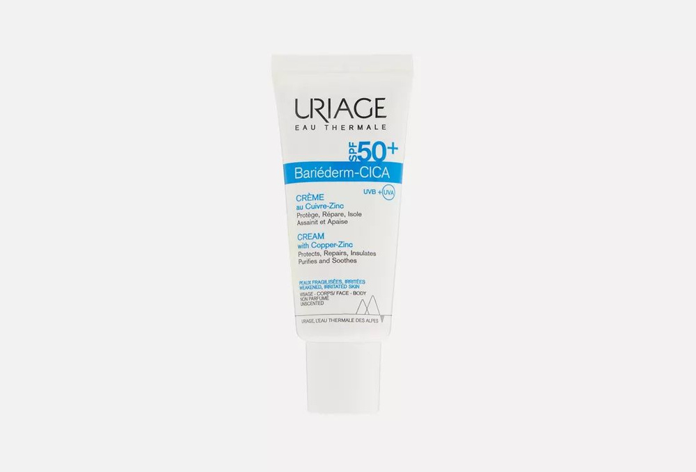 Крем с медью и цинком SPF50+ URIAGE Bariederm Cica-Cream #1