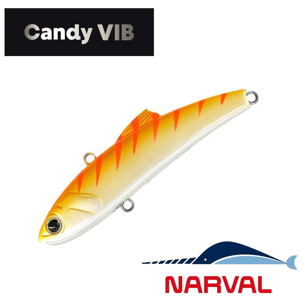 Раттлин Narval Frost Candy Vib 80mm 21g #014-Tiger Prawn. виб/приманка на хищника/судак,щука.форель  #1