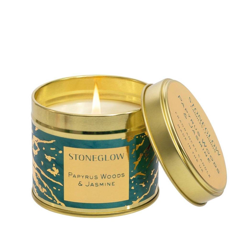 Stoneglow Candles Свеча в жестяной баночке "Папирус и жасмин" #1