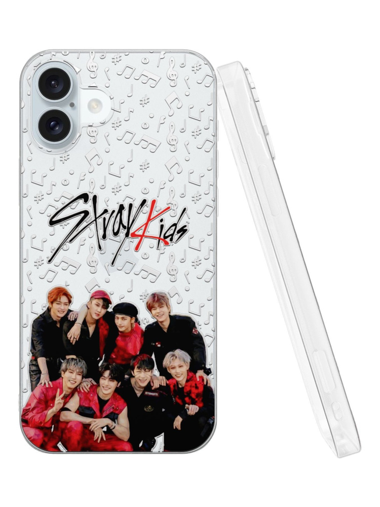 Силиконовый чехол Mcover для iPhone 16 Plus (Айфон 16 Плюс), BTS 4 #1