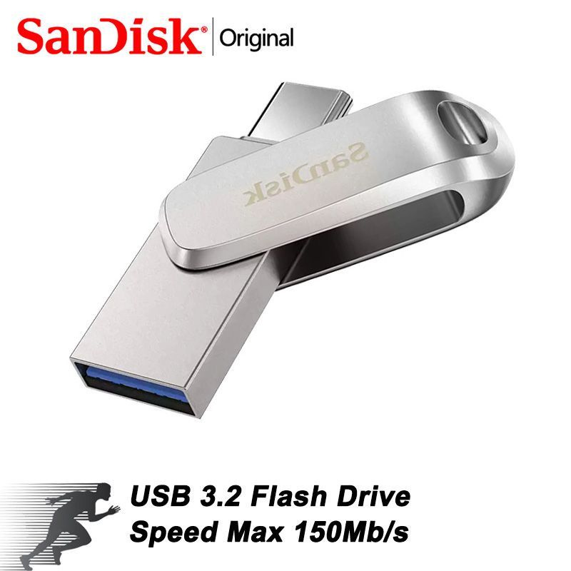 SanDisk USB-флеш-накопитель Ultra Dual Drive Luxe USB Type-C SDDDC4-032G 32 ГБ, перламутровый  #1