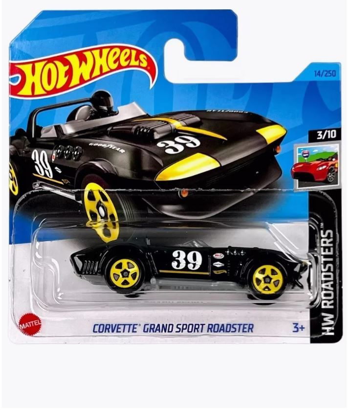 Машинка Hot Wheels Corvette Grand Sport Roadster / HW ROADSTERS / Хот Вилс Корвет  #1