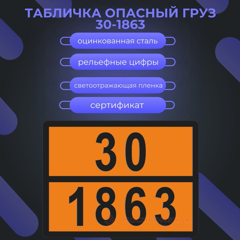 Табличка рельефная 300х400 мм, 30-1863 Топливо авиационное #1