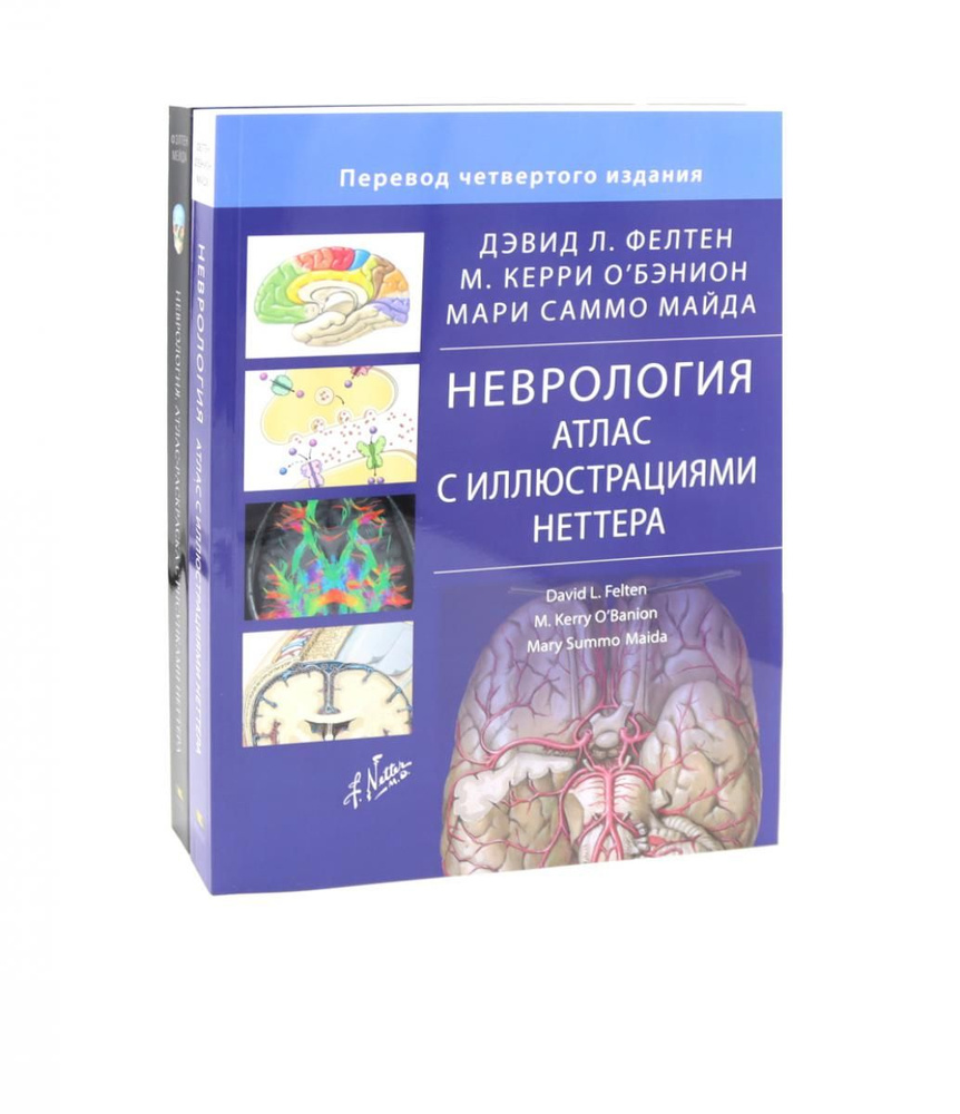 Неврология. Атлас с иллюстрациями Неттера; Атлас-раскраска с рисунками Неттера (комплект из 2-х книг) #1