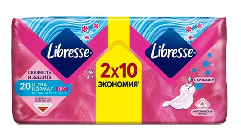 Libresse Прокладки гигиенические Ultra Normal Deo, мягкая поверхность, 20 шт/уп  #1