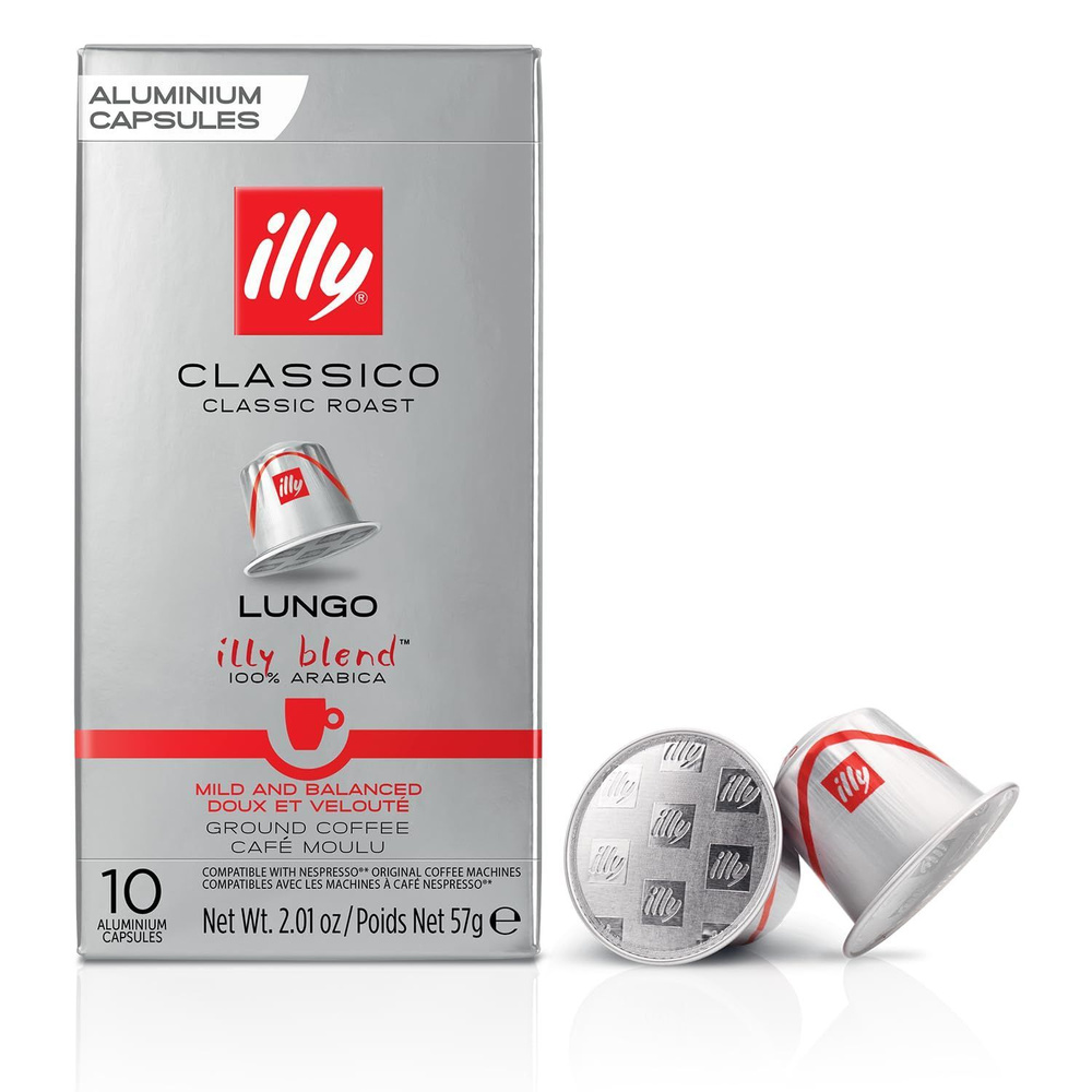 Кофе в капсулах ILLY CLASSICO LUNGO, 10 шт., для кофемашины Nespresso Original  #1