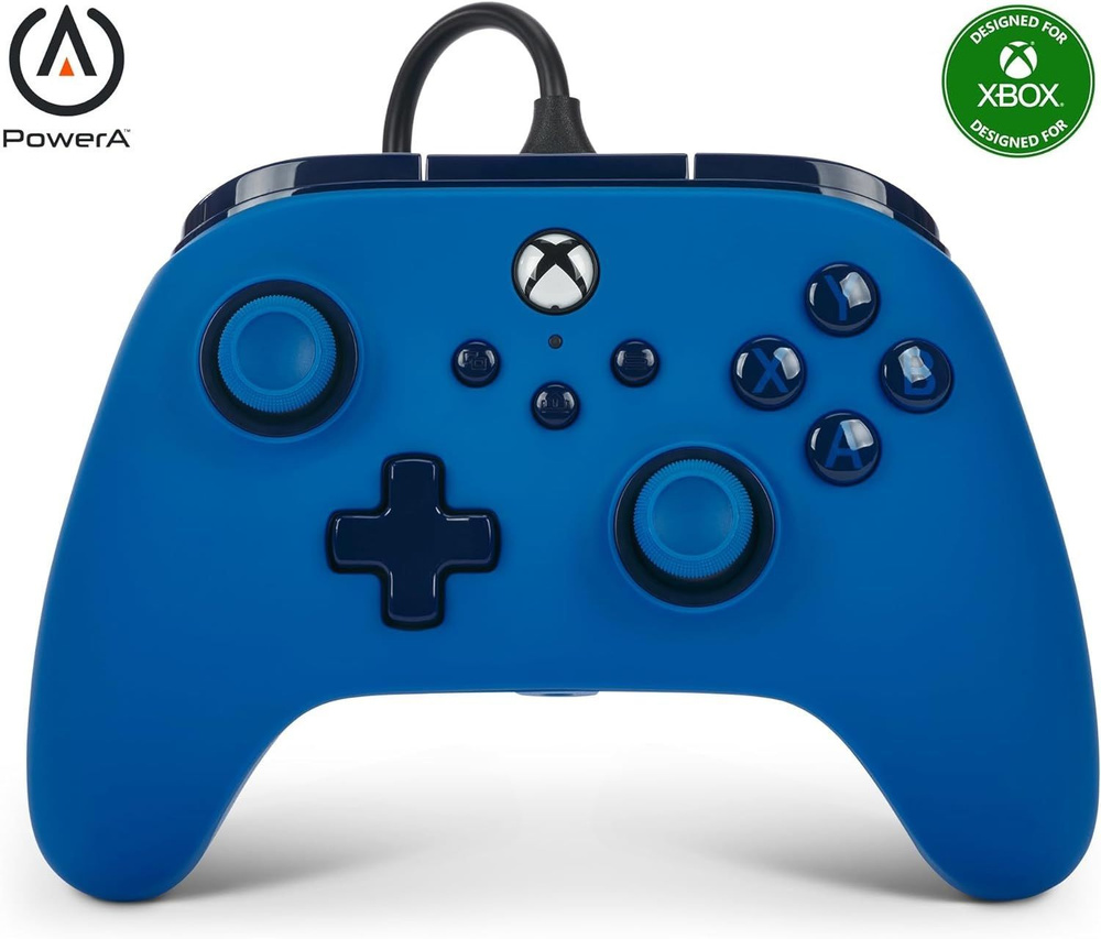 Проводной геймпад для Xbox One / Series S X / PC Windows PowerA ADVANTAGE Wired Controller Blue Синий #1