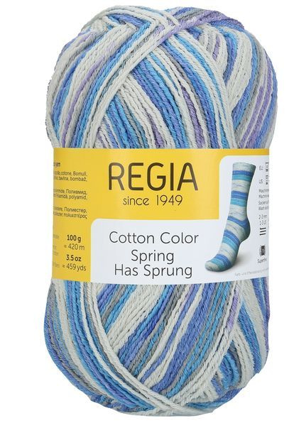 пряжа Schachenmayr Regia Cotton Tutti Frutti Color, 02467 конец зиме #1