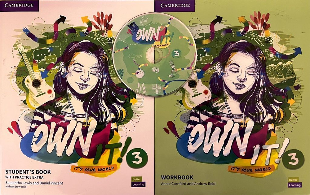 Комплект Учебник + тетрадь Own it! 3 Student's Book with CD + Workbook #1