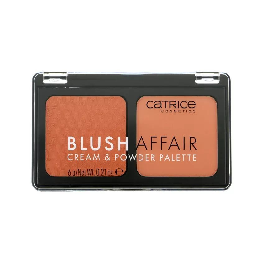 Палетка румян для лица CATRICE BLUSH AFFAIR Cream & Powder тон 030 Absolute apricot  #1