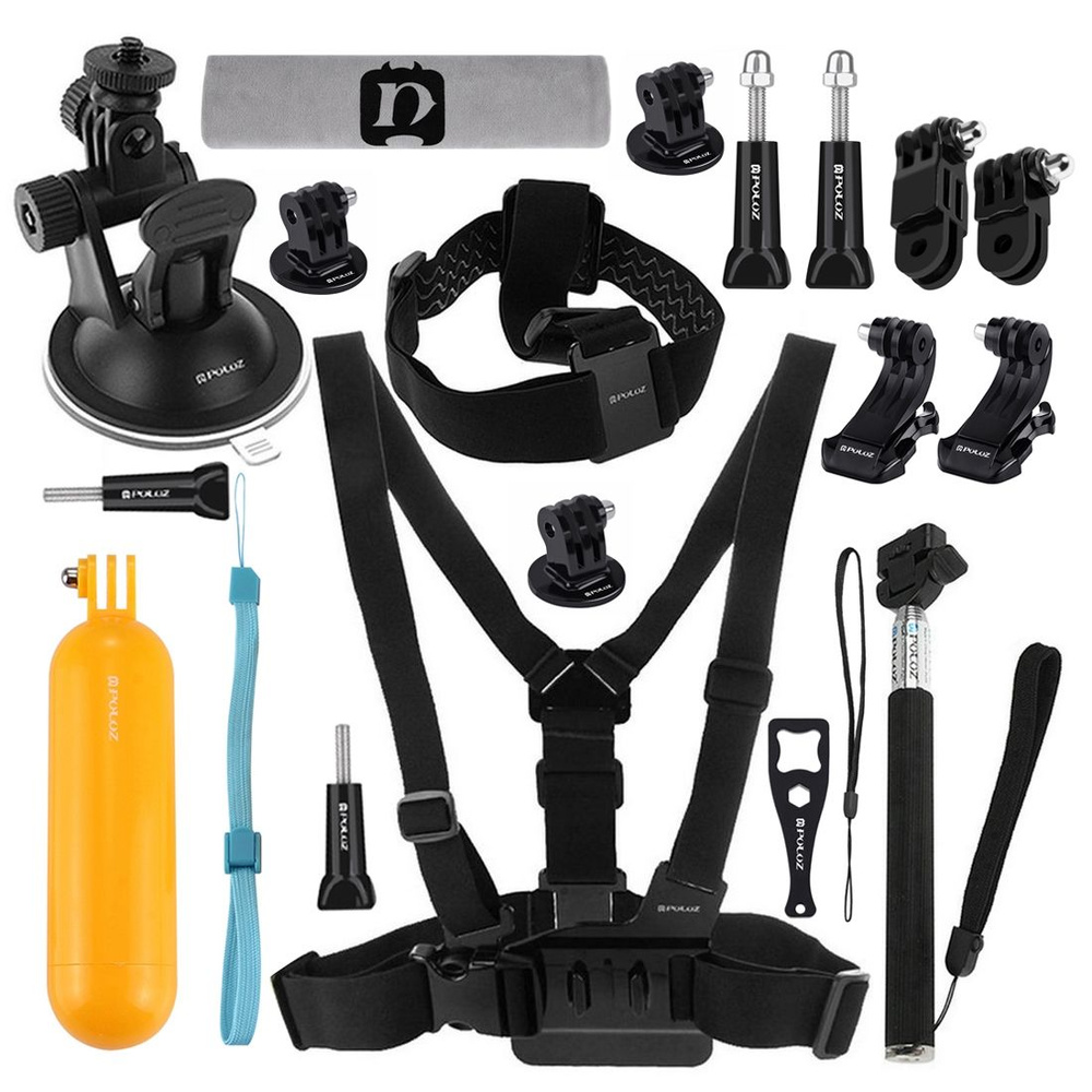 Комплект аксессуаров Puluz PKT18 Accessories Combo Kit 20 в 1, для экшн-камер  #1