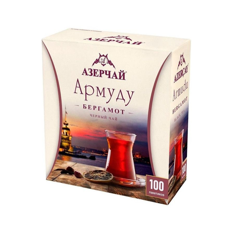 Чай Азерчай Армуду Бергамот черный 100 пак.*1,6 гр 2762074 #1