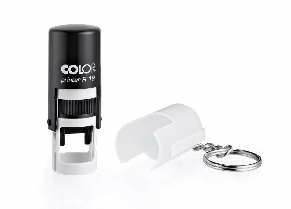 Colop Printer R12 + key ring Автоматическая оснастка для печати с брелоком и защитной крышечкой (диаметр #1