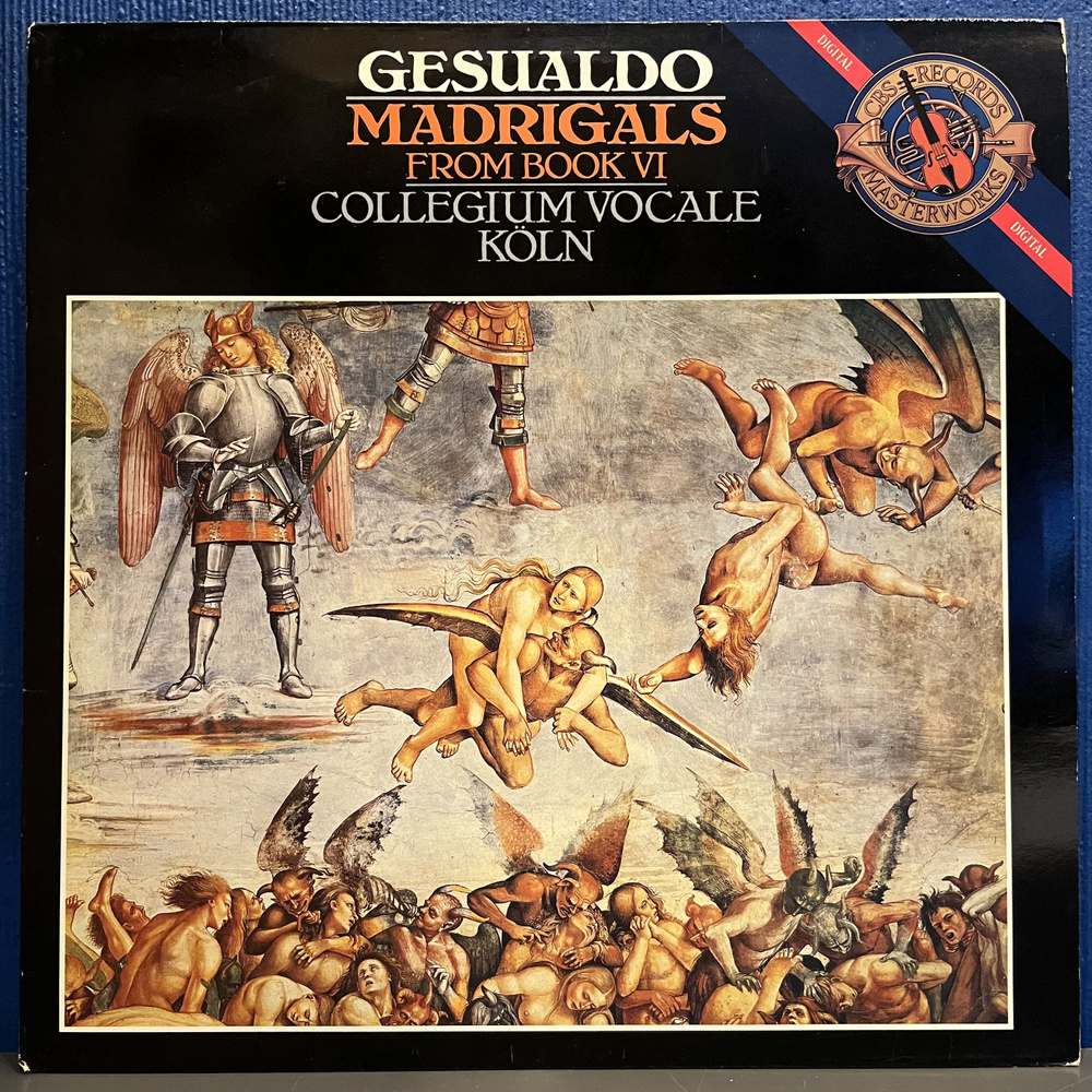 Gesualdo. Collegium Vocale Koln. Madrigals From Book VI (Мадригалы) ВКЛАДКА! NM ПЕРВЫЙ ПРЕСС! 1983 LP #1