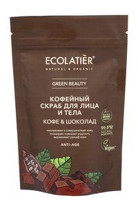 Скраб для тела Ecolatier Green Beauty Anti-Age Скраб для лица и тела Кофе & шоколад  #1