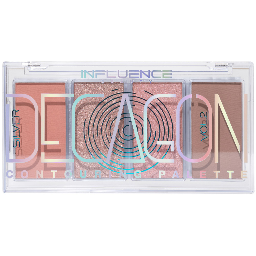 Influence Beauty Палетка для контуринга Silver Decagon, тон 02, 8.5 г #1