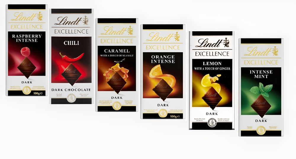 Набор шоколада Lindt, (6 штук по 100 г.), Франция #1