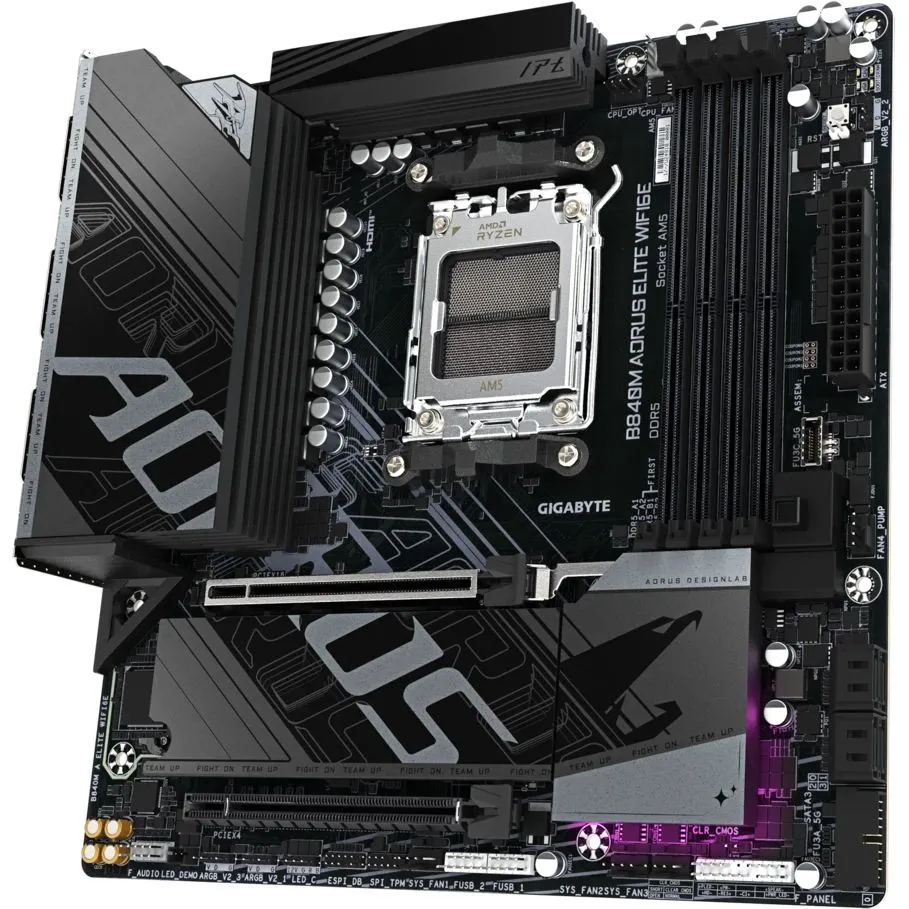Материнская плата Gigabyte B840M AORUS ELITE WIFI6E, RTL