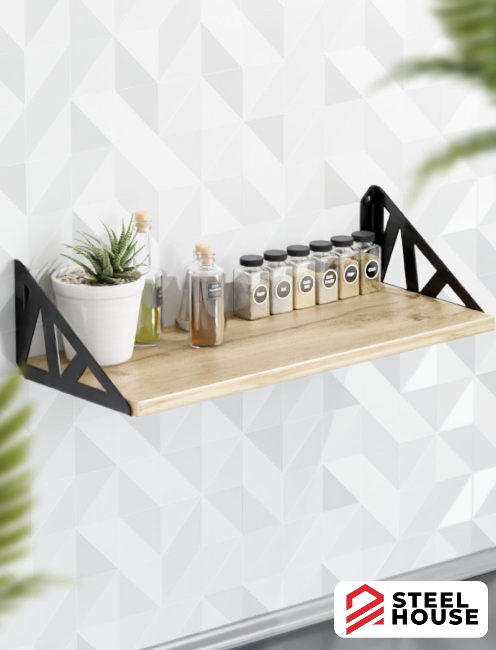 ПолканастеннаяГеометри1шт(вотан,черныйкроншт)-навесная