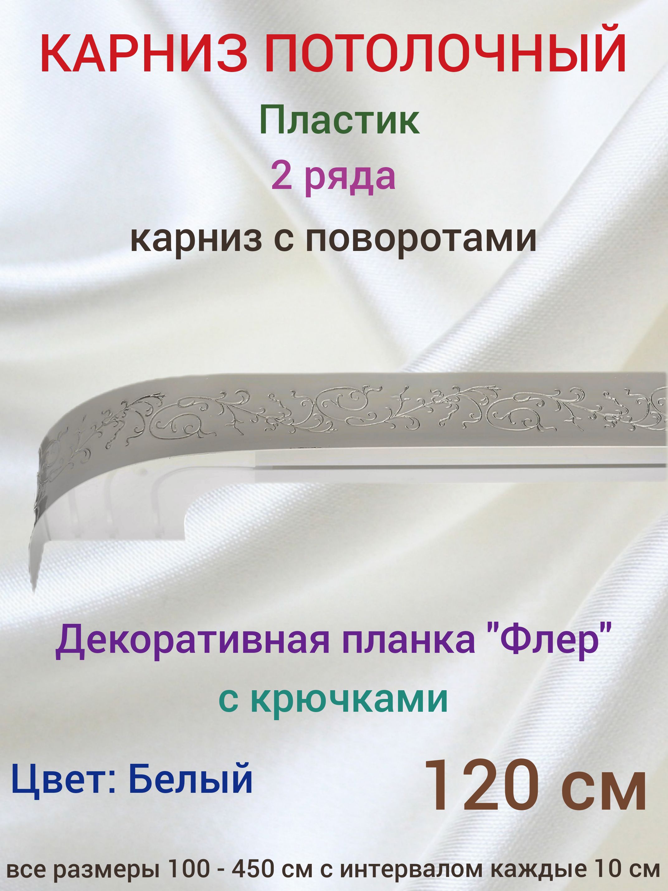 Карниздляшторсбагетнойпланкой2рядаУгловой