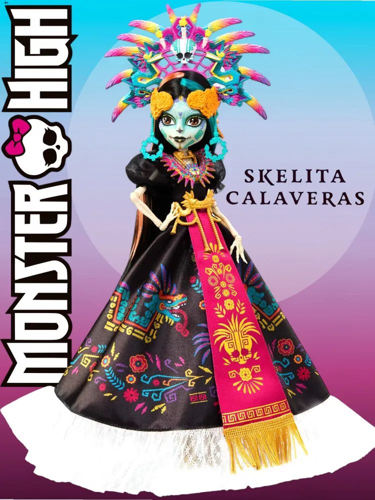 КуклаMonsterHighSkelitaCalaverasDadeMuertosМонстрХайДеньМертвыхJDR63