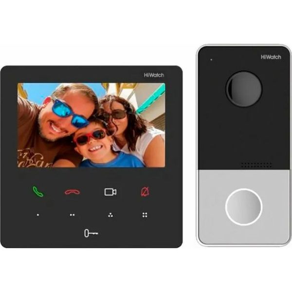КомплектIPвидеодомофонаHiWatchDS-D200IKWF,мониторподдержкаWi-fi