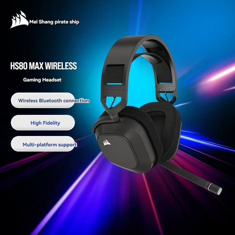 Беспроводные наушники, USCORSAIR HS80 max Gaming Bluetooth Dolby Audio Поддержка мультиплатформенности, #1