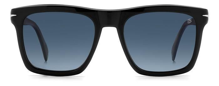 Мужские солнцезащитные очки David Beckham DB 7000/CS 37N Z7, цвет: черный, цвет линзы: голубой, вайфареры, #1