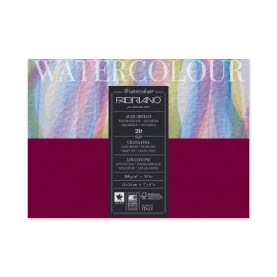 Альбом для акварели Fabriano "Watercolour", 200 г/м2, 18х24 см, склейка с четырех сторон, 5х20 листов, #1