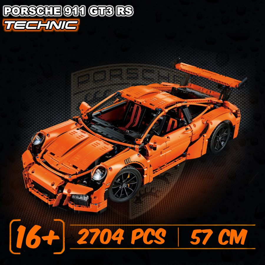 Конструктор Техник "Porsche 911 GT3 RS" 2704 детали (спортивная машина ...
