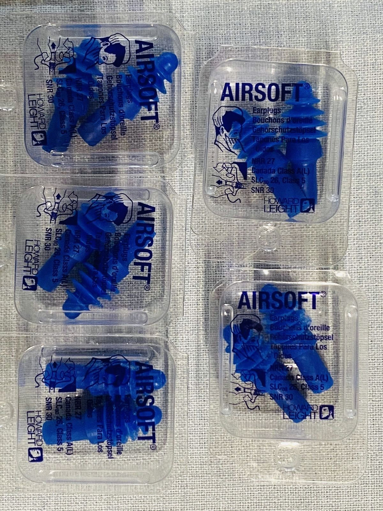 Вкладыши противошумные (беруши) Honeywell (Хоневелл) AirSoft (ЭйрСофт) многоразовые без корда, арт.1030610, #1