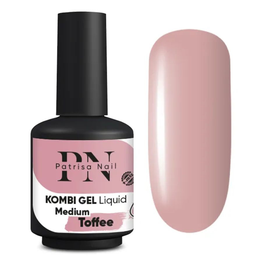 Patrisa Nail, Полигель для ногтей камуфлирующий Kombi Gel Liquid Medium Toffee 16 мл  #1